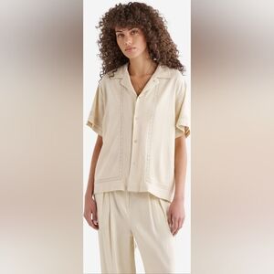 EUC Roots Linen Camp Shirt - Medium